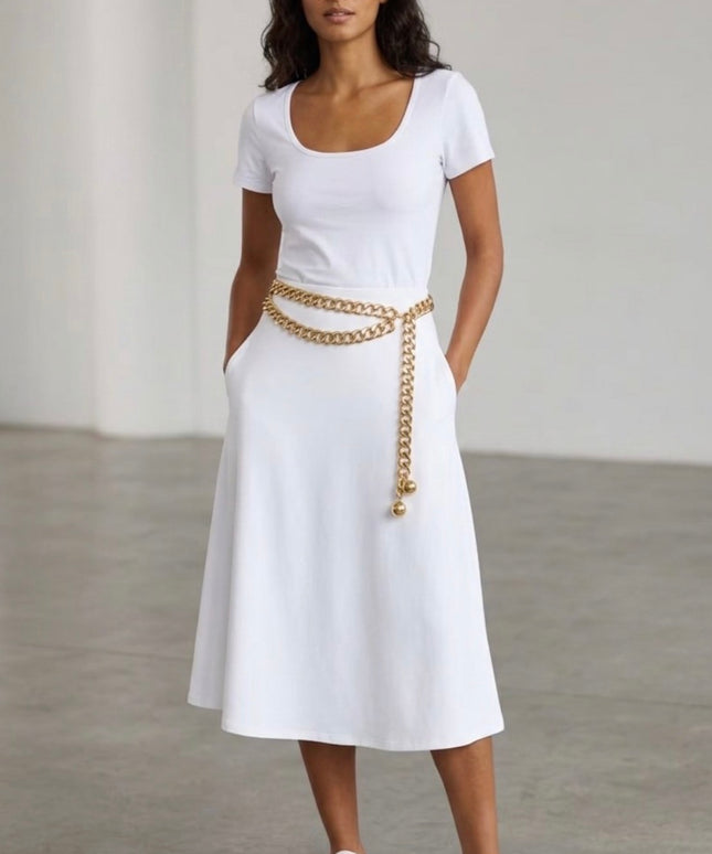 Chanel Two-Ball Charm Chain Belt