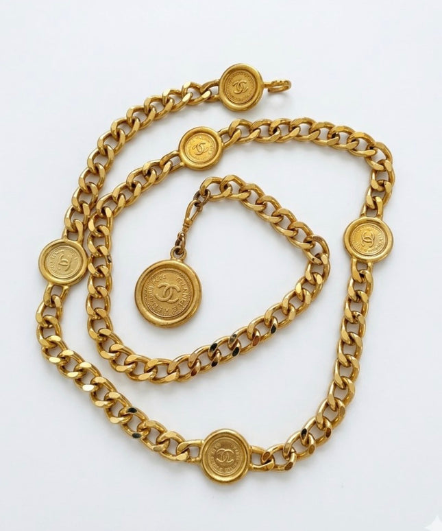 Chanel Six-Medallion Chain Belt