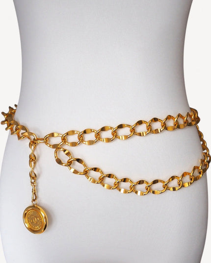 2 chain medallion belt
