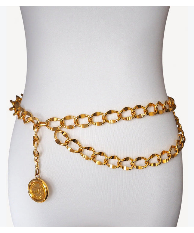 2 chain medallion belt