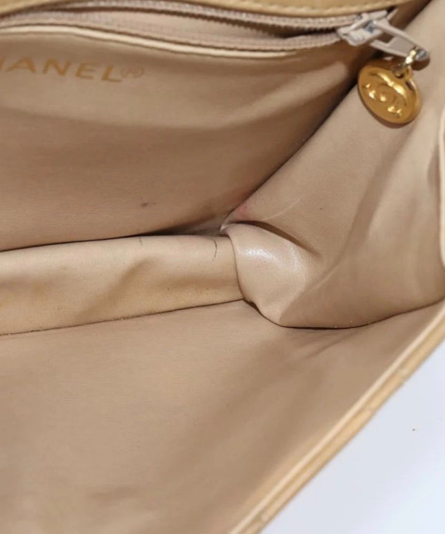 Chanel Matelasse Flap Bag – Tan Lambskin with Chain Strap