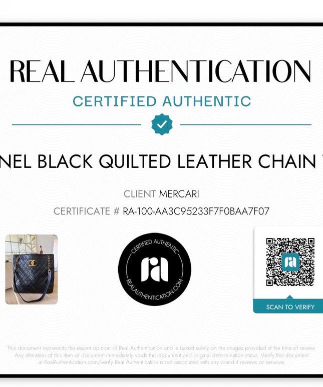 Chanel X-Large Chain Tote with Turn Lock – Black Quilted Leather