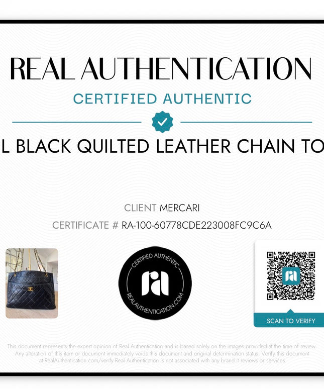 Chanel Large Chain Turn-Lock Tote – Black Quilted Leather