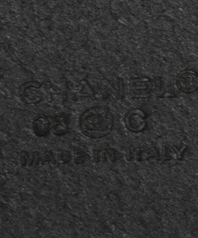 Chanel CC Belt – Black Leather with Silver Hardware