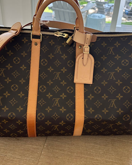 Sold!! Louis Vuitton monogram keepall 55 bandoulier duffle