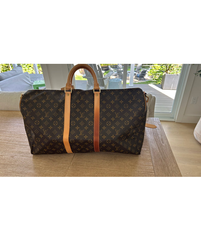 Sold!! Louis Vuitton monogram keepall 55 bandoulier duffle