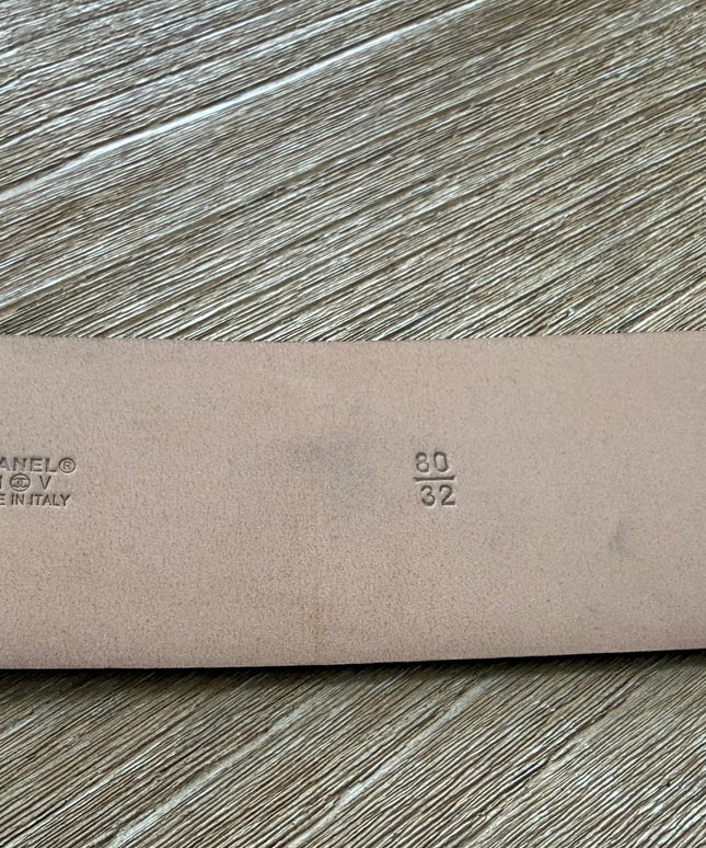 Chanel Brown Calfskin Leather Belt