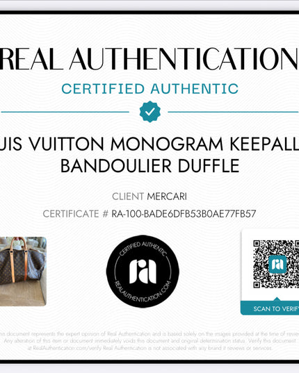Sold!! Louis Vuitton monogram keepall 55 bandoulier duffle