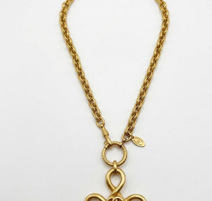 Chanel Clover Knot chain necklace