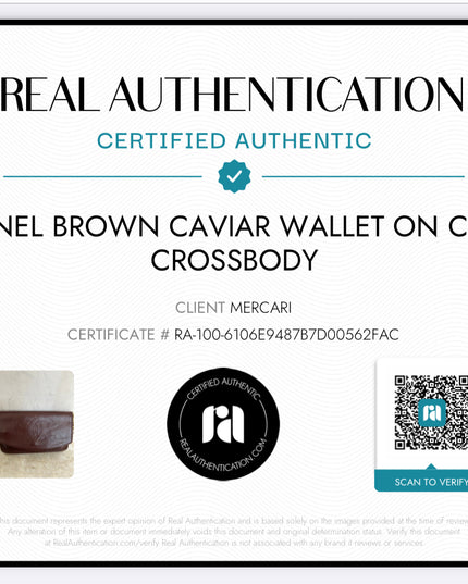 Chanel brown caviar flap crossbody WOC