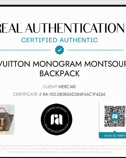 Sold!! authentic Louis Vuitton monogram montsouris BB backpack