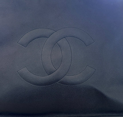 Chanel Large Chain Tote with Turn Lock – Black Caviar Leather
