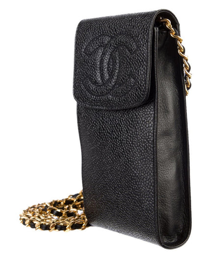 Chanel leather phone case