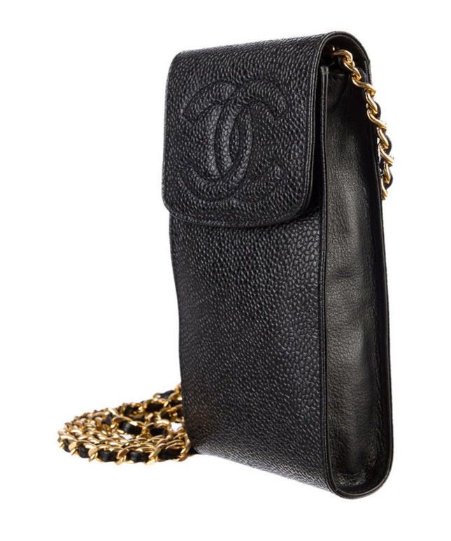 Sold!!Chanel leather phone case