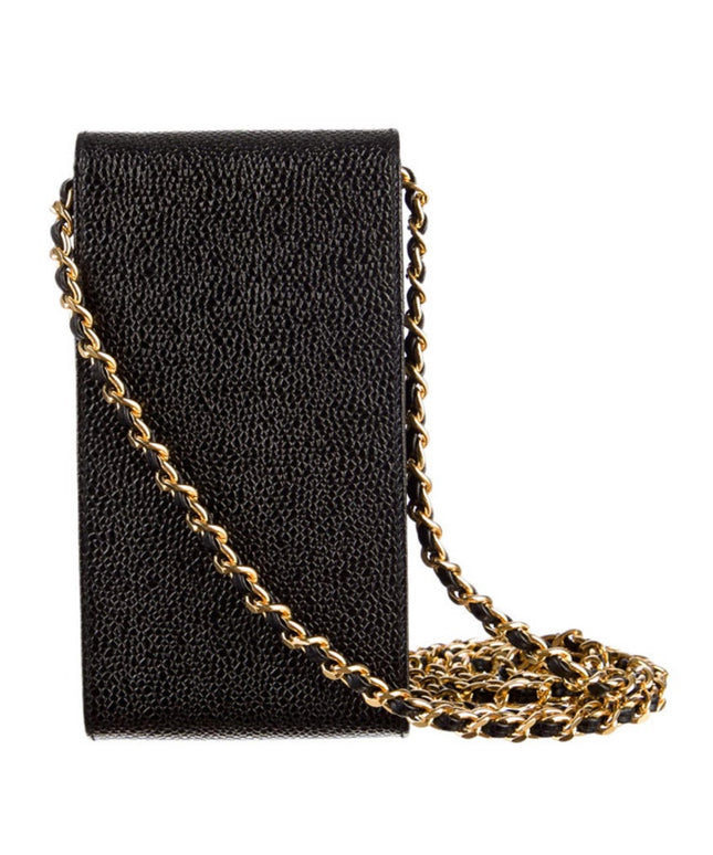 Sold!!Chanel leather phone case