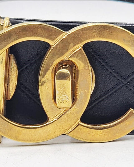 Chanel leather belt