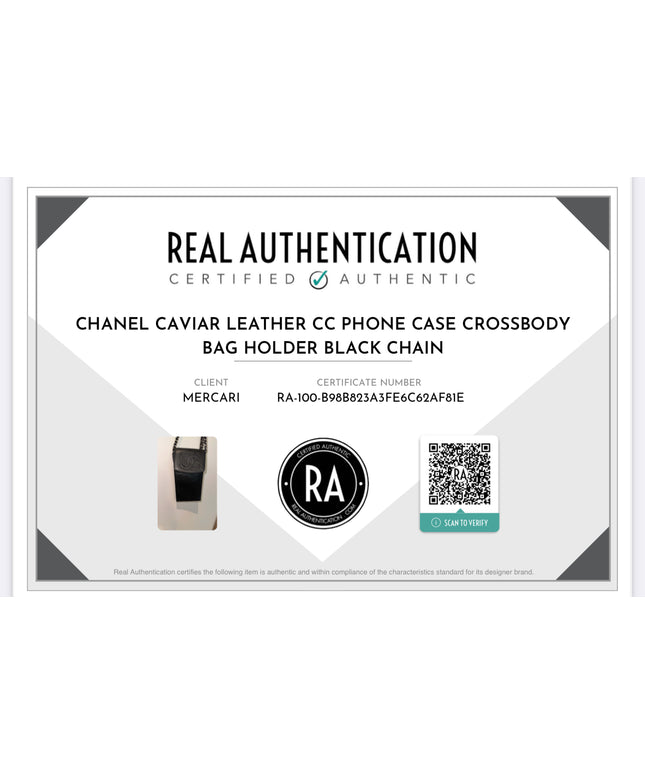 Sold!!Chanel leather phone case
