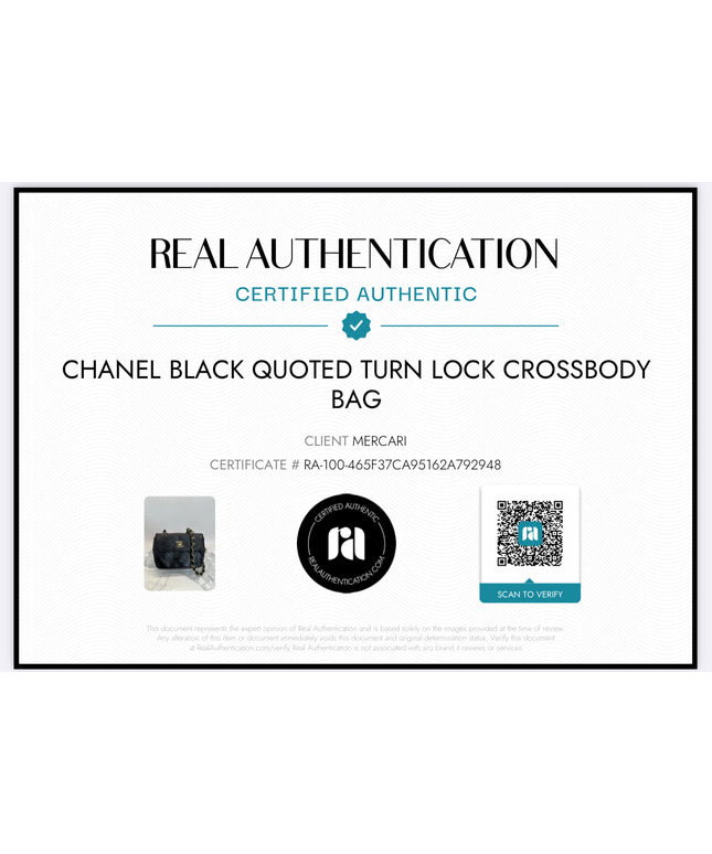 Sold!! Chanel black lambskin leather pouch crossbody bag with turnlock