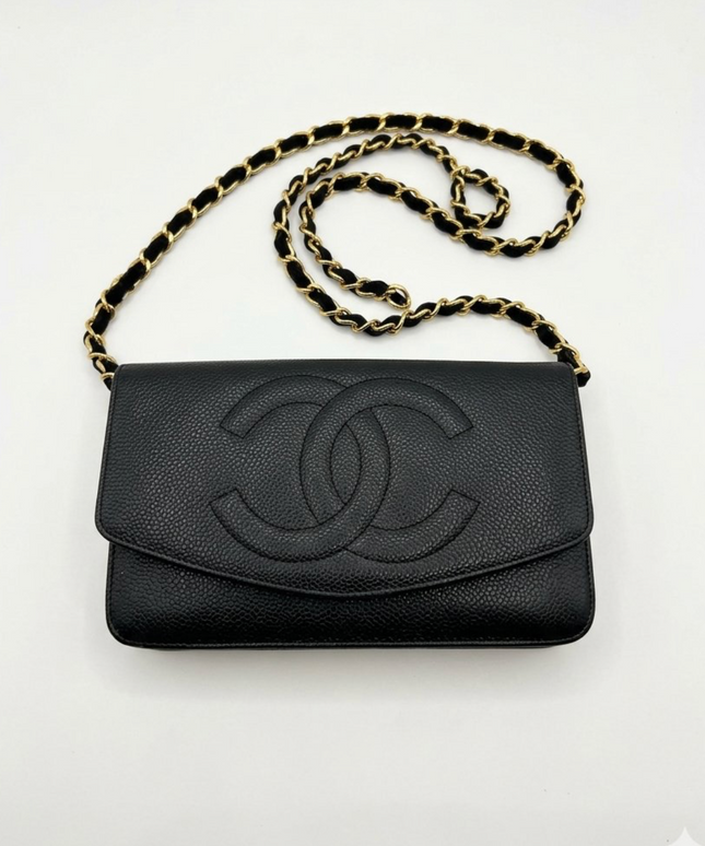 Chanel Wallet on Chain – Black Caviar Leather