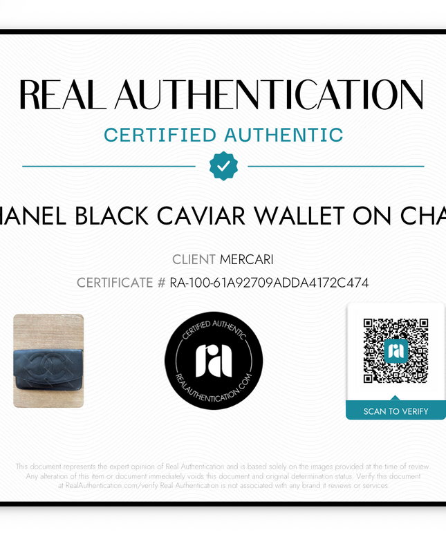 Chanel Wallet on Chain – Black Caviar Leather