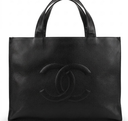 Chanel Large Chain Tote with Turn Lock – Black Caviar Leather