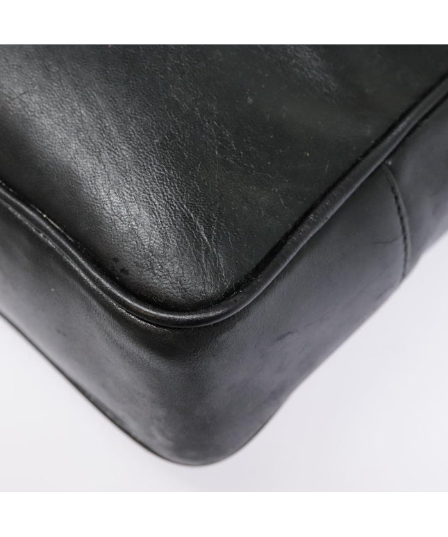 SOLD!! CHANEL Black calfskin leather Tote chain Bag